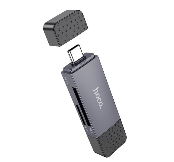 HOCO Кардрідер Hoco HB45 Spirit 2-in-1 USB-USB Type-C 3.0 Black (6942007620529)