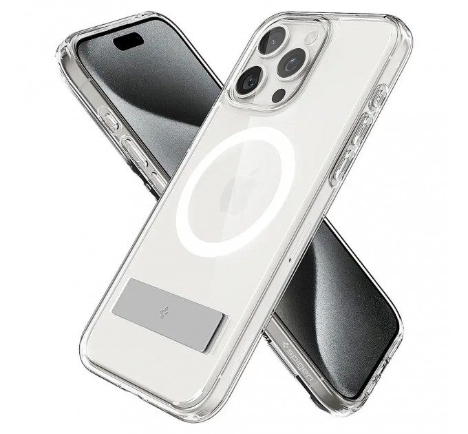Spigen Чохол-накладка Spigen Slim Armor Essential S with MagFit для Apple iPhone 15 Pro Max Crystal Clear (ACS06452)
