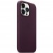Apple Чохол-накладка Apple Leather Case with MagSafe для Apple iPhone 13 Pro Dark Cherry (MM1A3)