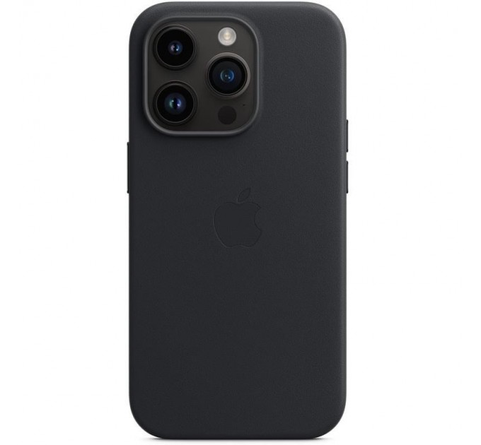 Apple Чохол-накладка Apple Leather Case with MagSafe для Apple iPhone 14 Pro Midnight (MPPG3)