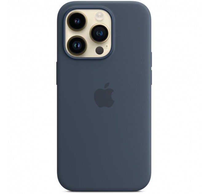 Apple Чохол-накладка Apple Silicone Case with MagSafe для Apple iPhone 14 Pro Storm Blue (MPTF3)