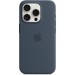 Apple Чохол-накладка Apple Silicone Case with MagSafe для Apple iPhone 15 Pro Storm Blue (MT1D3)