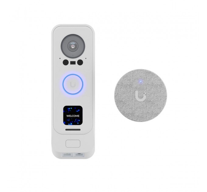 Ubiquiti Комплект Ubiquiti UniFi Protect G4 Doorbell Professional PoE Kit-White (UVC-G4 Doorbell Pro PoE Kit-White) (домофон + дзвінок)