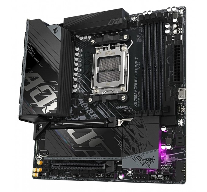 GIGABYTE Материнська плата Gigabyte X870M Aorus Elite WiFi7 Socket AM5
