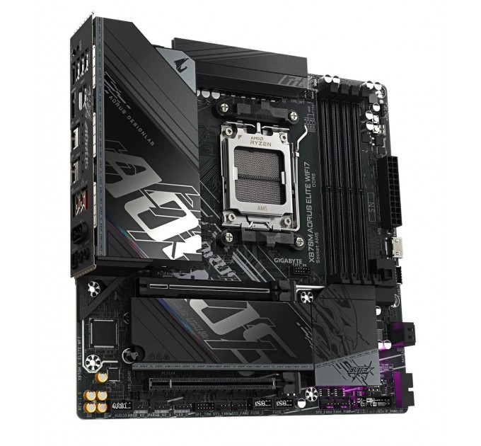 GIGABYTE Материнська плата Gigabyte X870M Aorus Elite WiFi7 Socket AM5