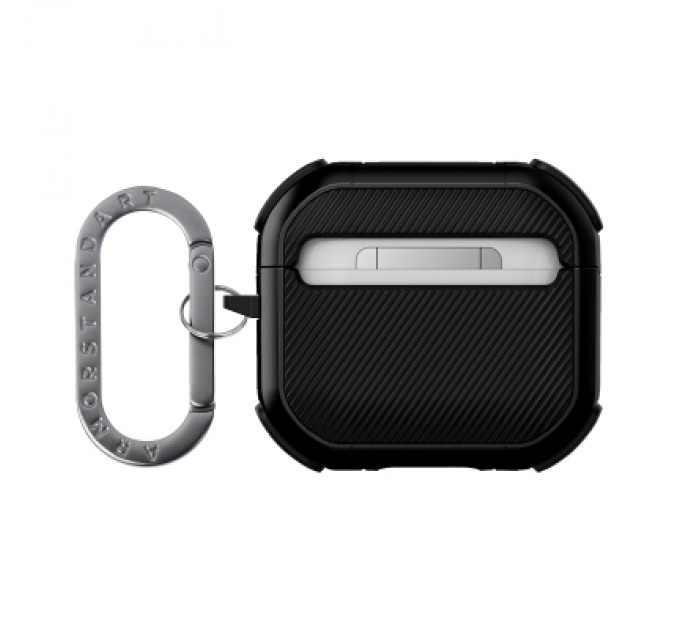 Armorstandart Чохол для навушників Armorstandart Panzer для Apple Airpods 4 Black (ARM82552)