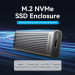 Vention Кишеня зовнішня Vention SSD M.2 (NVME) M-key USB Type-C 3.2 10Gbps Heat Sink Aluminum (KPKH0)