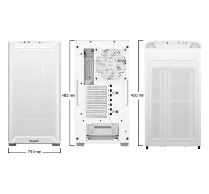 Be quiet! Корпус Be quiet! PURE BASE 501 Airflow з віконцем,білий (BGW75)