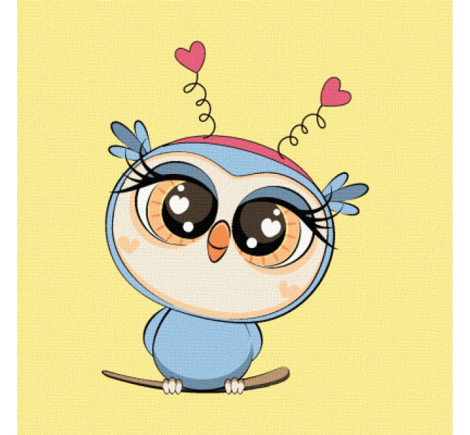 Rosa Картина по номерам Rosa Star Совеня 15 х 15 см, з мольбертом (4823098540571)