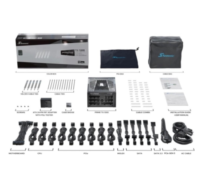 Seasonic Блок живлення Seasonic 1300W (PRIME-TX-1300-ATX30)