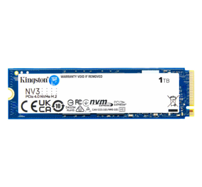 Kingston Накопичувач SSD M.2 2280 1TB Kingston (SNV3S/1000GBK)