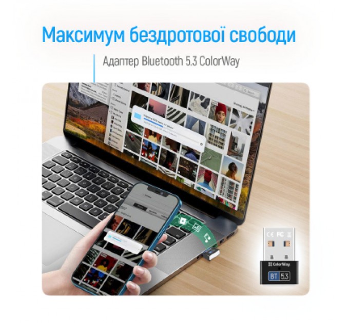 ColorWay Bluetooth-адаптер ColorWay BT 5.3 (CW-AD-BT53)