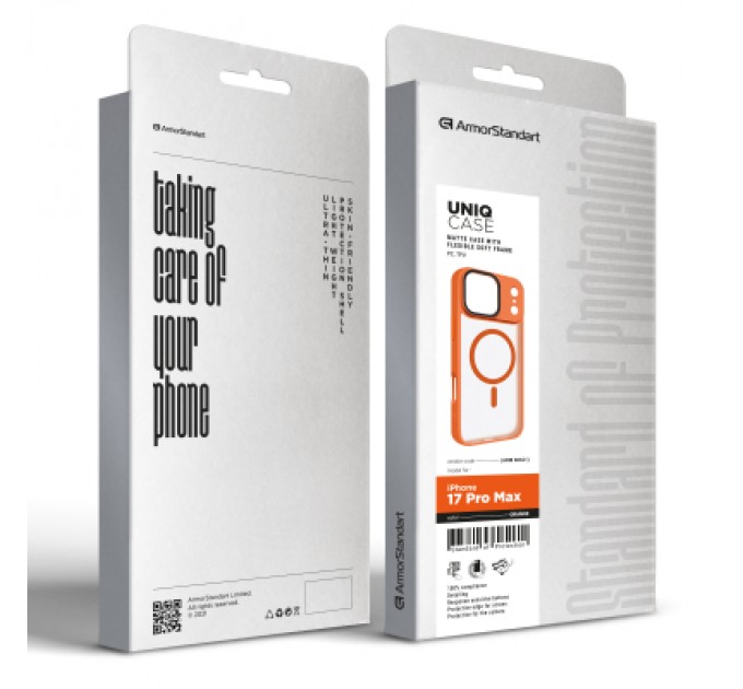 Armorstandart Чохол до мобільного телефона Armorstandart Uniq MagCase Apple iPhone 17 Pro Max Orange (ARM86621)