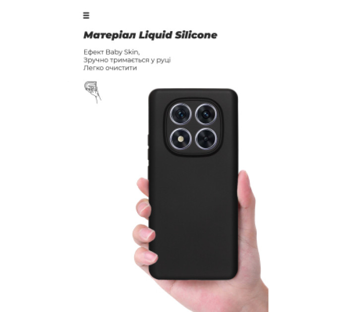 Armorstandart Чохол до мобільного телефона Armorstandart ICON Xiaomi Redmi Note 14 Pro 4G Camera cover Black (ARM79823)