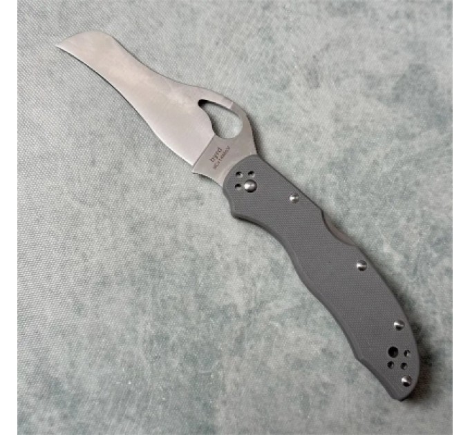 Spyderco Ніж Spyderco Byrd Gooney 9Cr14MoV G-10 Grey (BY24GPGY)