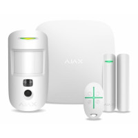 Комплект охоронної сигналізації Ajax StarterKit Cam Plus HDR white