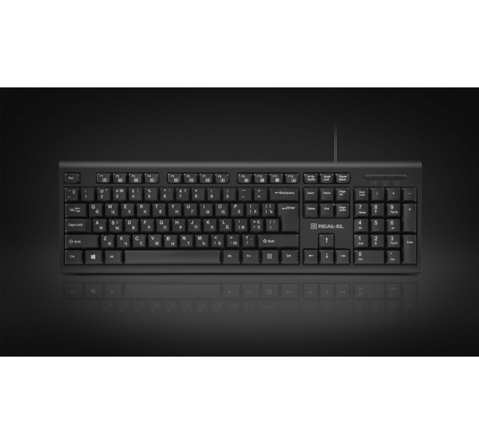 REAL-EL Комплект (клавіатура, мишка) REAL-EL Kit 511 Black
