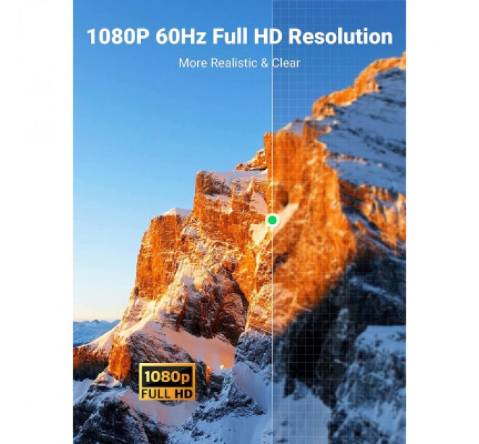 Ugreen Кабель мультимедійний HDMI M to DVI M 1.0m HD106 black Ugreen (30116)