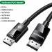 Ugreen Кабель мультимедійний DisplayPort M to DisplayPort M 5.0m V1.4 braided DP114 black Ugreen (80394)