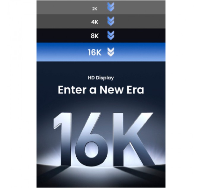 Ugreen Кабель мультимедійний DisplayPort M to DisplayPort M 1.0m 16K DP118 black Ugreen (15383)