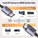 Ugreen Кабель мультимедійний DisplayPort M to HDMI M 2.0m V2.0 4K30Hz DP125 black Ugreen (35842)