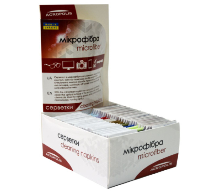 Acropolis Серветки Acropolis A-90/12 microfiber 29*22см gray, поштучно (A90-12GY)