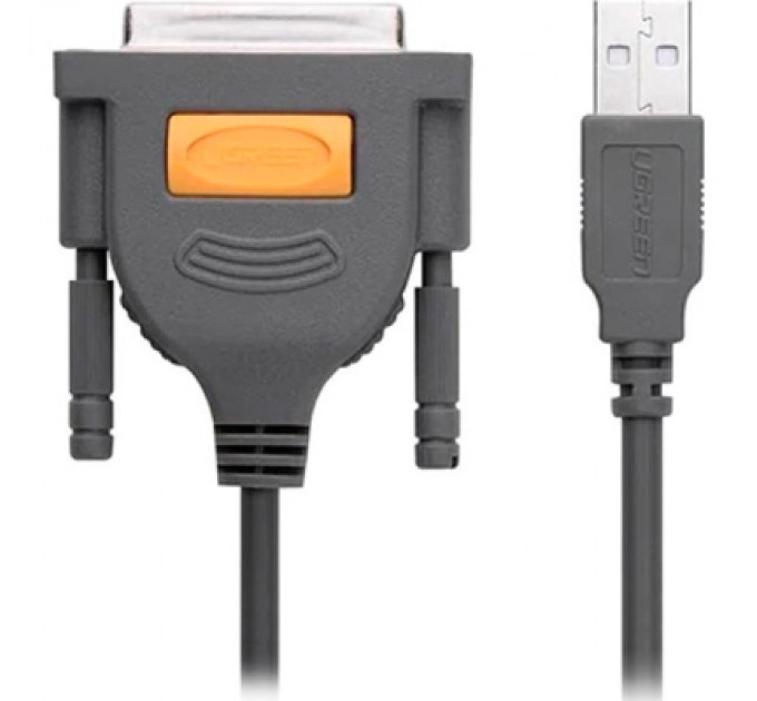 Ugreen Кабель для принтера USB 2.0 to DB25 2.0m US167 black Ugreen (20224)
