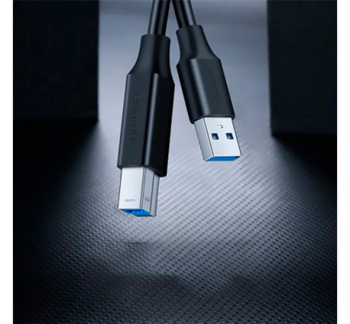 Ugreen Кабель для принтера USB 3.0 AM/BM 1.0m US210 black Ugreen (30753)