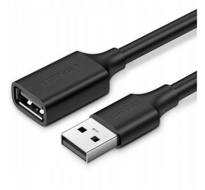 Ugreen Дата кабель USB 2.0 AM/AF 0.5m US103 black Ugreen (10313)