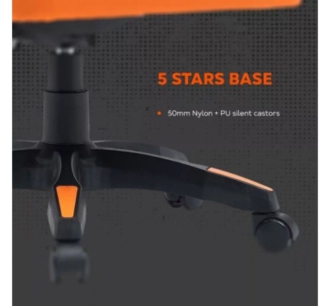 Canyon Крісло ігрове Canyon Wave MCH02 Mesh Black/Orange (CNE-MCH02)