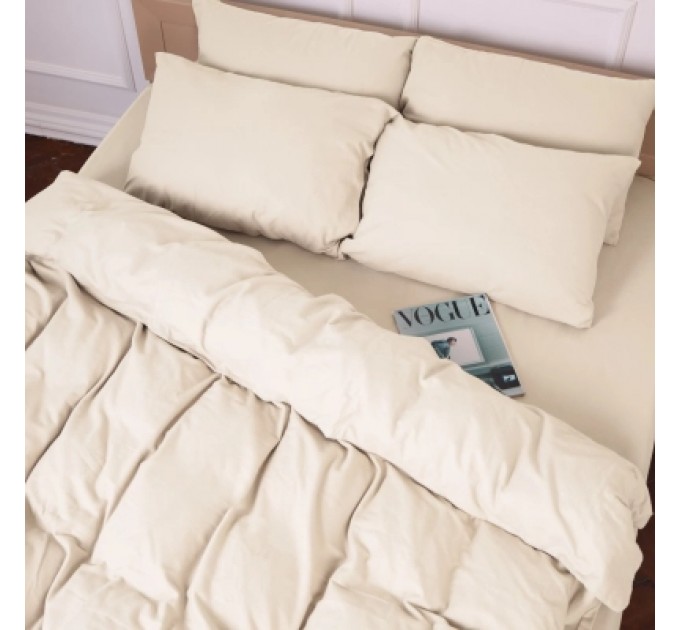 MirSon Постільна білизна MirSon 007 Milk Фланель 2x143x210 Сімейний (2200009650697)