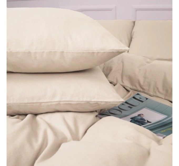 MirSon Постільна білизна MirSon 007 Milk Фланель 2x143x210 Сімейний (2200009650697)