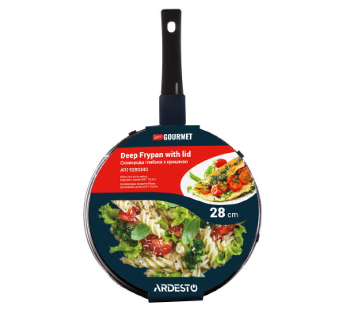 Ardesto Сковорода Ardesto Gemini Gourmet Andria, 28см, алюміній, чорний (AR1928GMG)