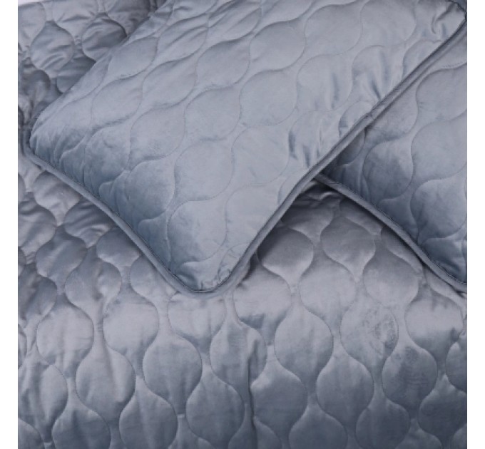 MirSon Покривало MirSon №5052 Velor charm Dark grey 180х210 см (2200008376901)