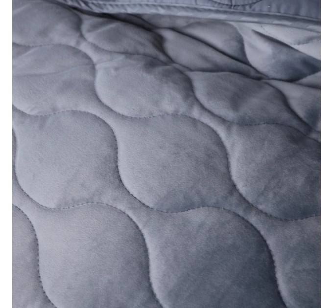 MirSon Покривало MirSon №5052 Velor charm Dark grey 180х210 см (2200008376901)