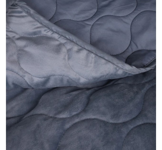 MirSon Покривало MirSon №5052 Velor charm Dark grey 200х220 см (2200008376918)