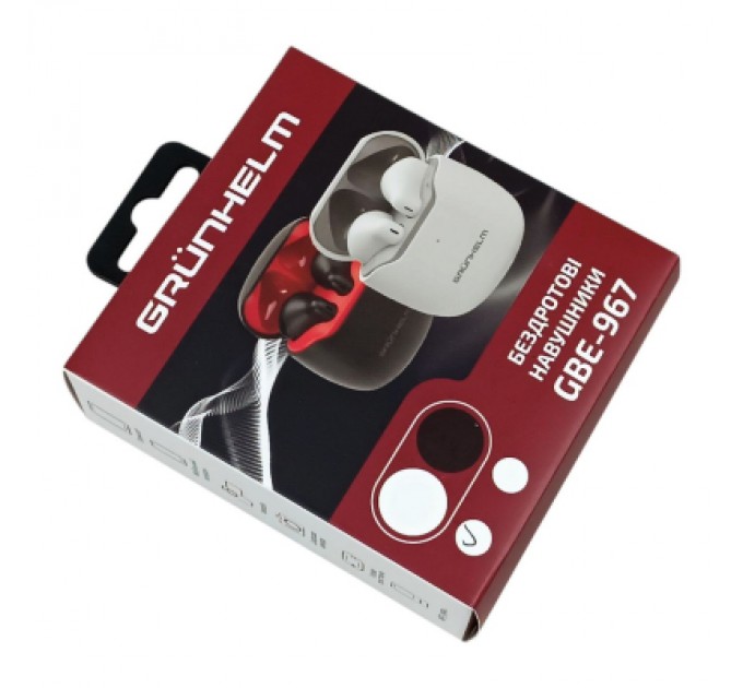 Grunhelm Навушники Grunhelm GBE-967 Wireless White (138234)