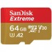 SanDisk Карта пам'яті SanDisk 64GB microSD class 10 UHS-I U3 V30 Extreme (SDSQXAH-064G-GN6MN)