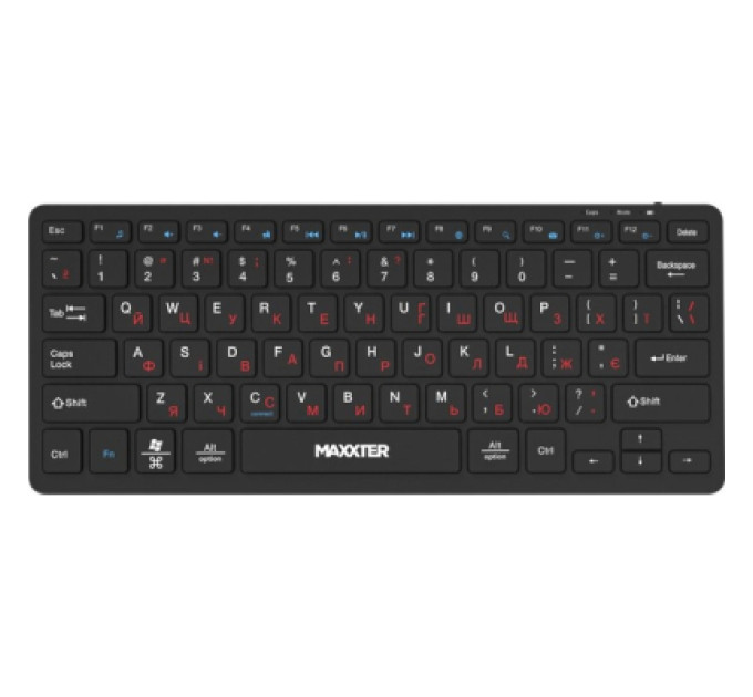 Maxxter Клавіатура Maxxter KBW-C01B-UA Wireless UA Black (KBW-C01B-UA)