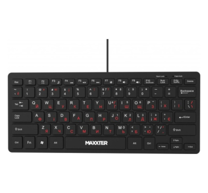 Maxxter Клавіатура Maxxter KBM-C01B-UA USB UA Black (KBM-C01B-UA)
