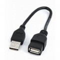 Cablexpert Дата кабель USB 2.0 AM/AF 0.15m Cablexpert (CCP-USB2-AMAF-0.15M)