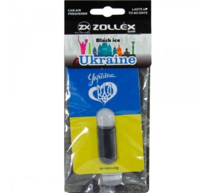 Zollex Ароматизатор для автомобіля Zollex UKRAINE Black ice (3931752)