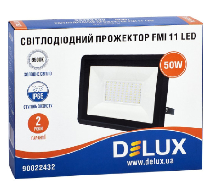 Delux Прожектор Delux FMI 11 LED 50Вт 6500K IP65 (90022432)