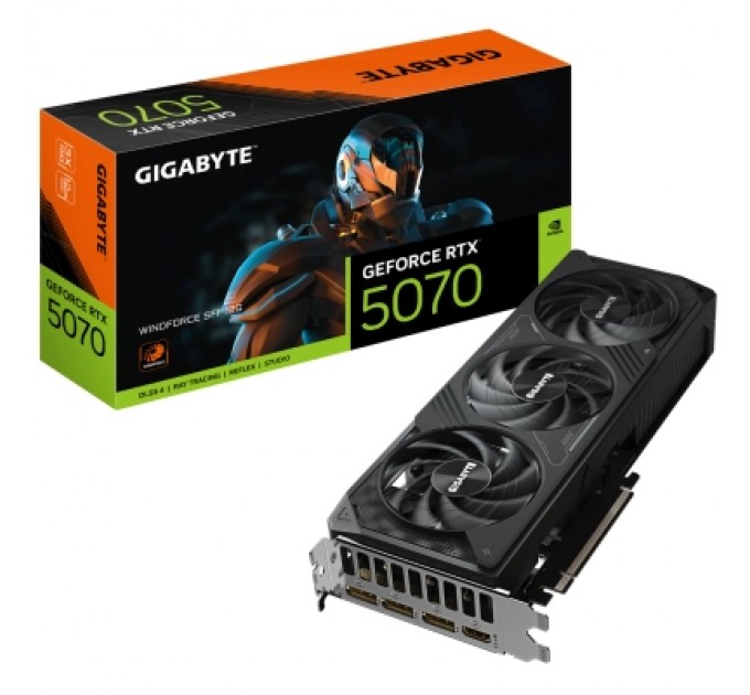 GIGABYTE Відеокарта GIGABYTE GeForce RTX5070 12Gb WINDFORCE SFF (GV-N5070WF3-12GD)