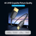 Vention Кабель мультимедійний HDMI to HDMI Micro 3.0m V2.0 4K 60Hz18Gbps HDR Dolby Vention (AGIBI)