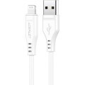 Acefast Дата кабель USB 2.0 AM to Lightning 1.2m 2.4A TPE C3-02 White Acefast (6974316280835)