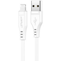 Дата кабель USB 2.0 AM to Lightning 1.2m 2.4A TPE C3-02 White Acefast (6974316280835)