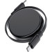 Acefast Дата кабель USB-C to USB-C 0.8m 60W dual retraction C13-03 Black Acefast (6974316280132)