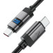 Acefast Дата кабель USB-C to USB-C 1.2m 60W digital display C15-03 Black Acefast (6974316283720)