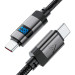 Acefast Дата кабель USB-C to USB-C 1.2m 60W digital display C15-03 Black Acefast (6974316283720)